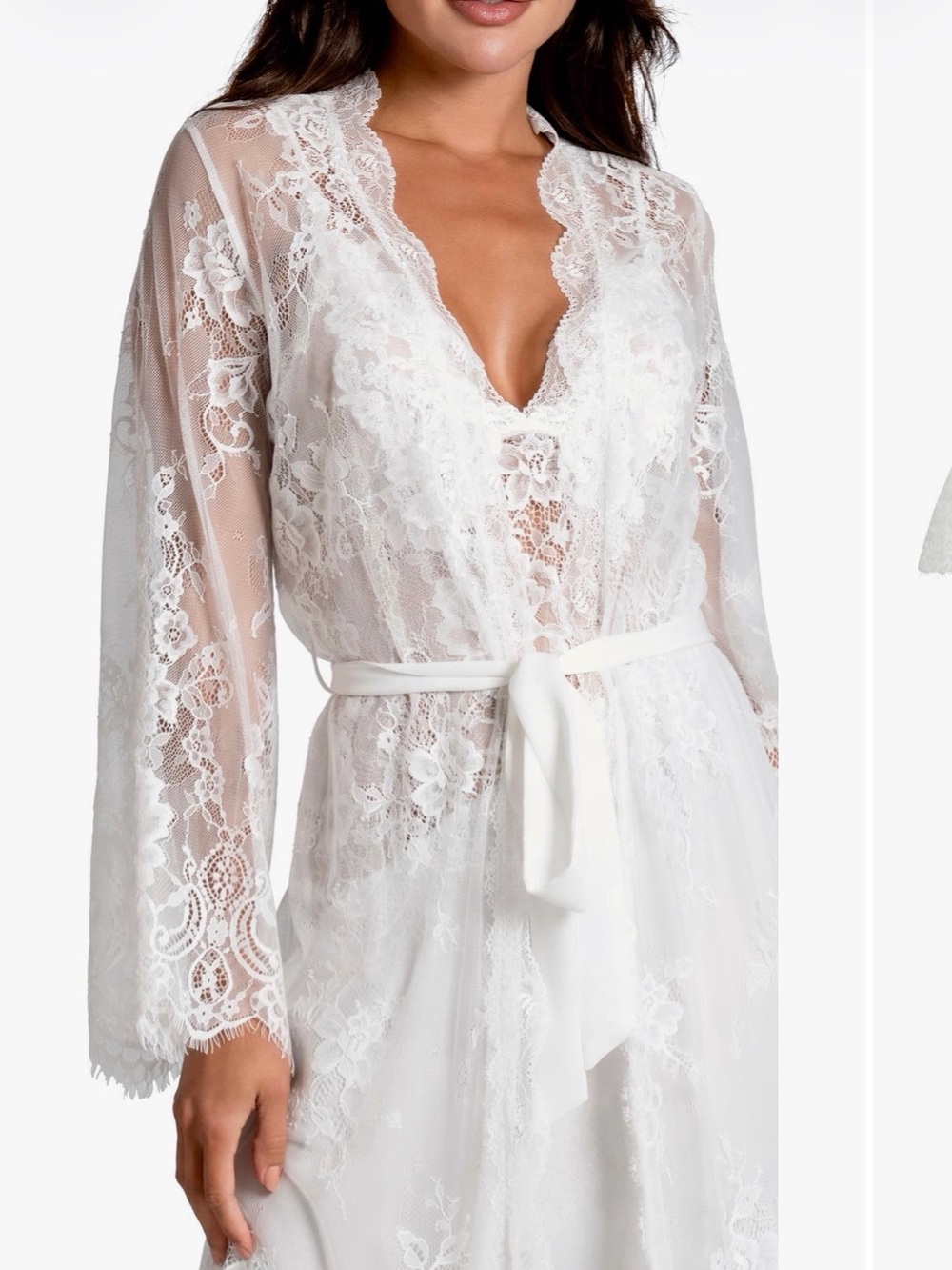 Marry Me Lace Robe - In Bloom by Jonquil - Picture 3 of 16